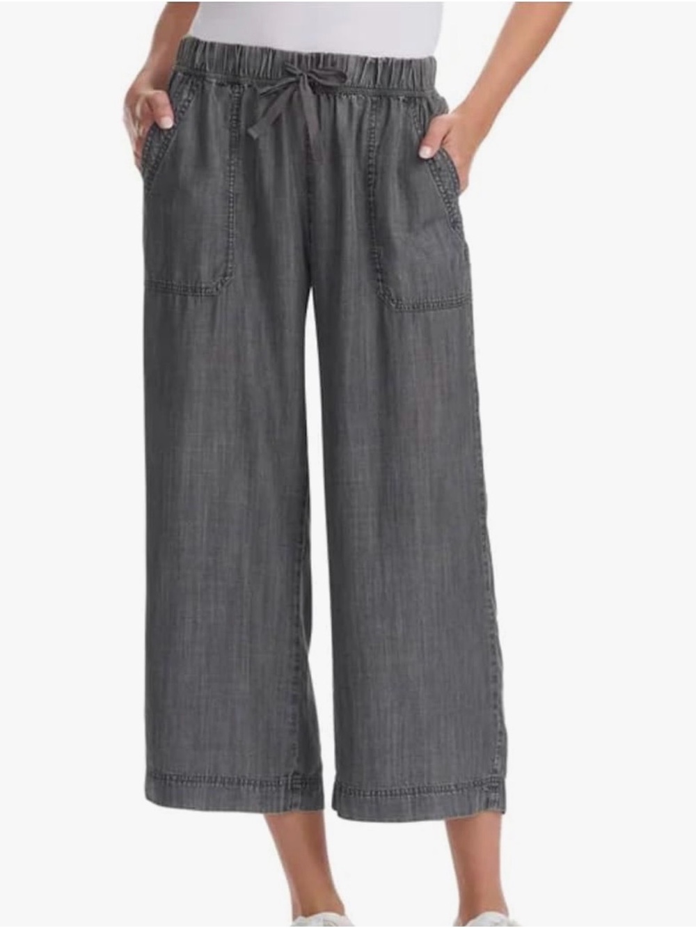 Splendid Women's Pull-On Wide Leg Crop Ankle Pant